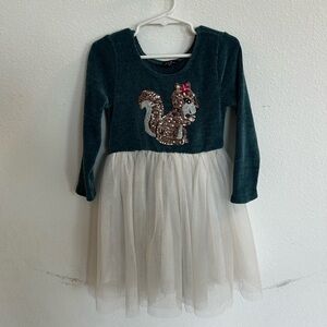 ❤️5 For $20❤️ lilt Girls Dress with a Squirrel & Tulle 

Size 5